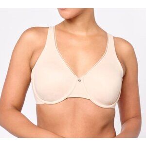 Breezies Sunbeige Smoothing Support Underwire Minimizer Bra Size 38D